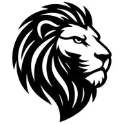 Lion Head DXF File – CNC Cutting Design | AWLION185