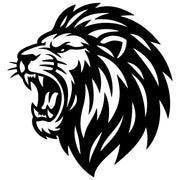 Lion Head DXF File – CNC Cutting Design | AWLION204