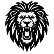 Lion Head DXF File – CNC Cutting Design | AWLION207
