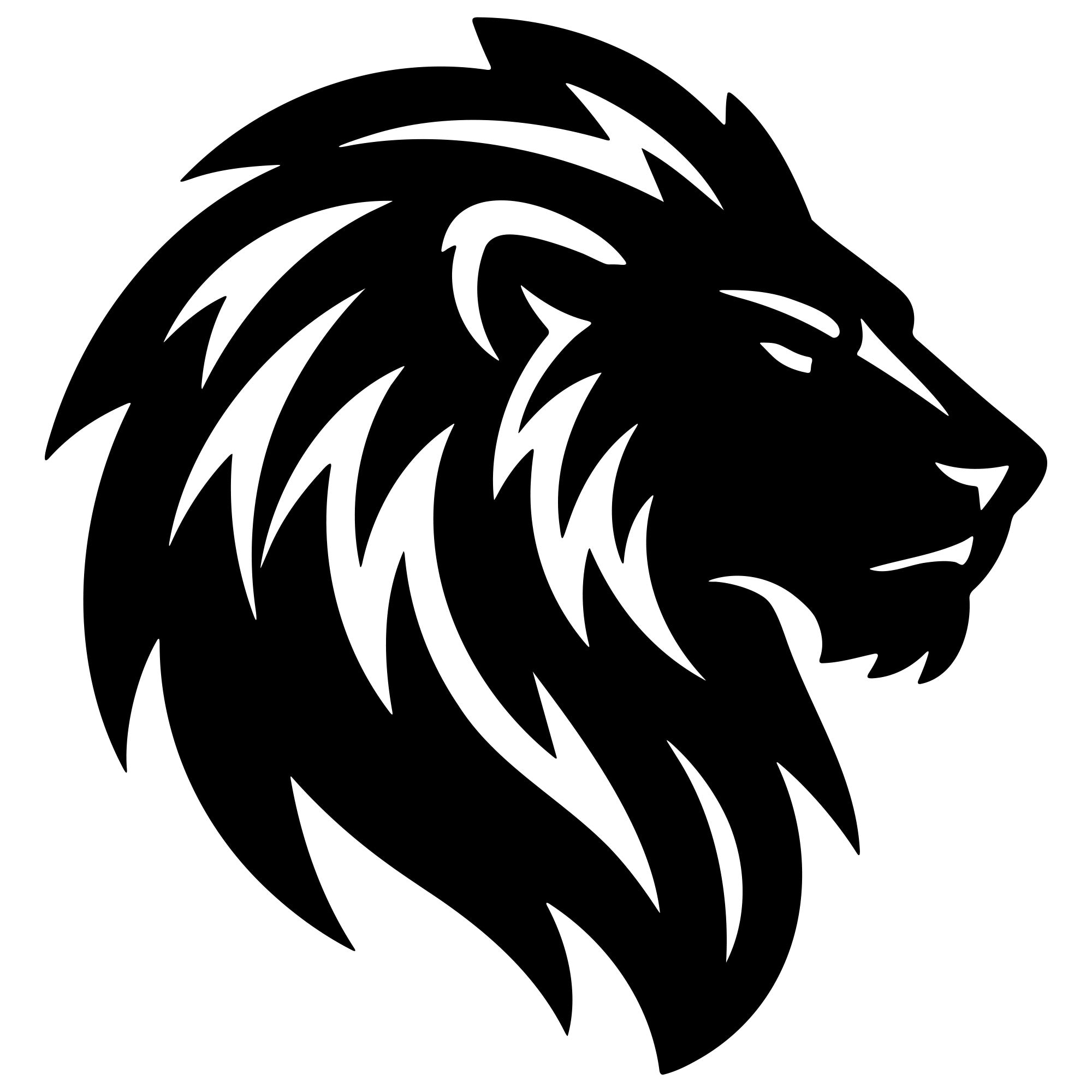 Lion Head DXF File – CNC Cutting Design | AWLION240