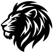 Lion Head DXF File – CNC Cutting Design | AWLION743