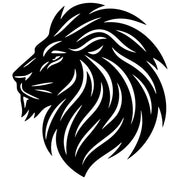 Lion Head DXF File – CNC Cutting Design | AWLION249