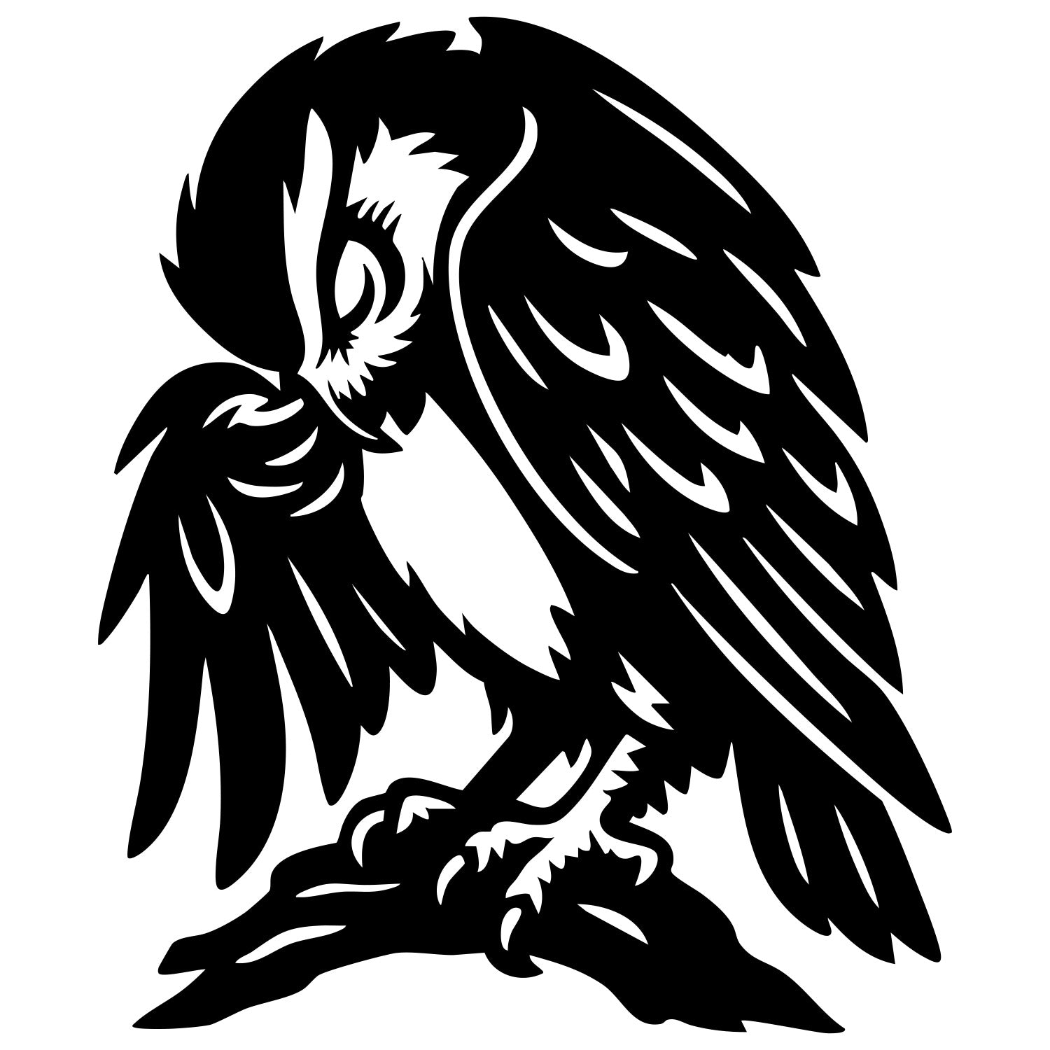 Little Owl DXF File – CNC Cutting Design | ABOWL102