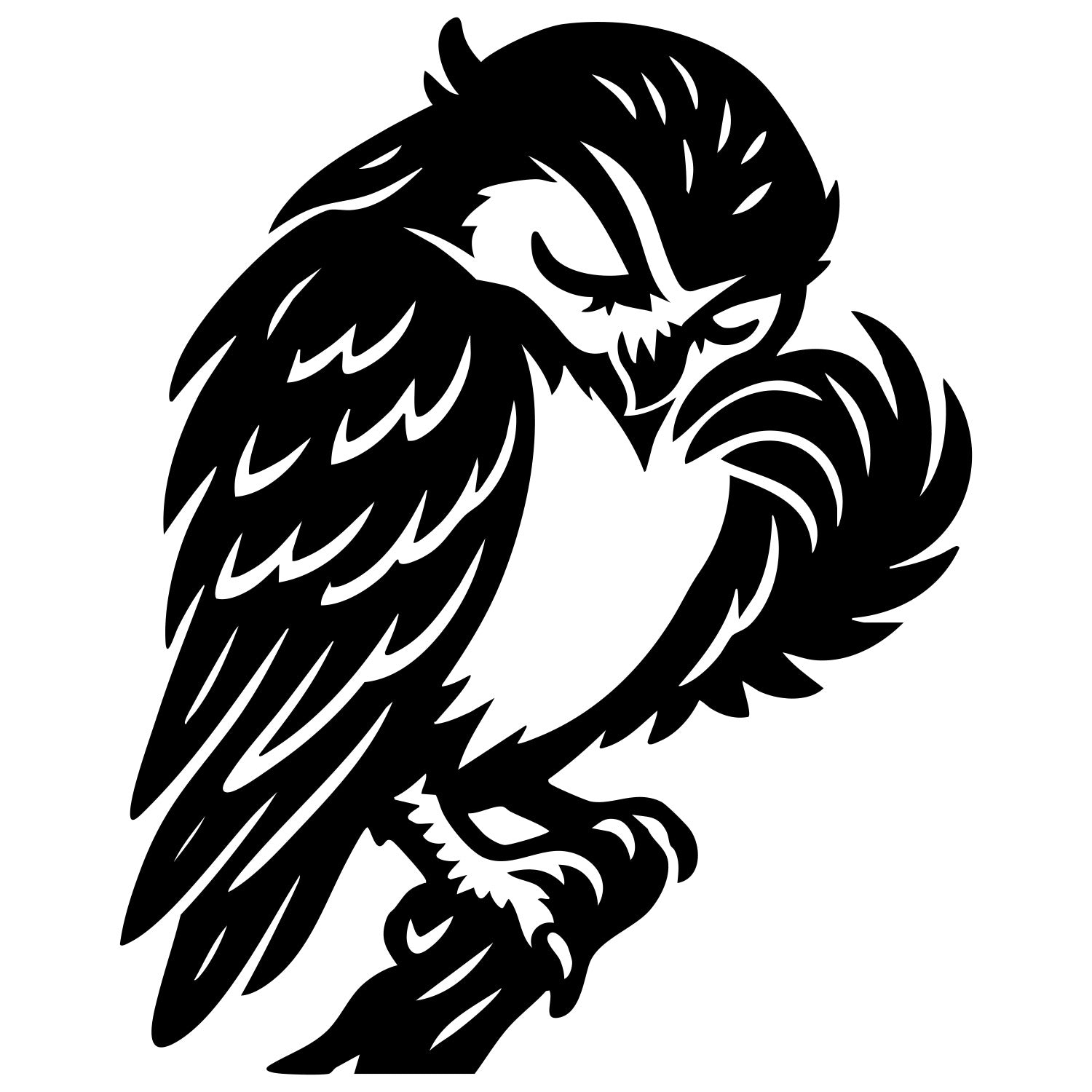 Little Owl DXF File – CNC Cutting Design | ABOWL104