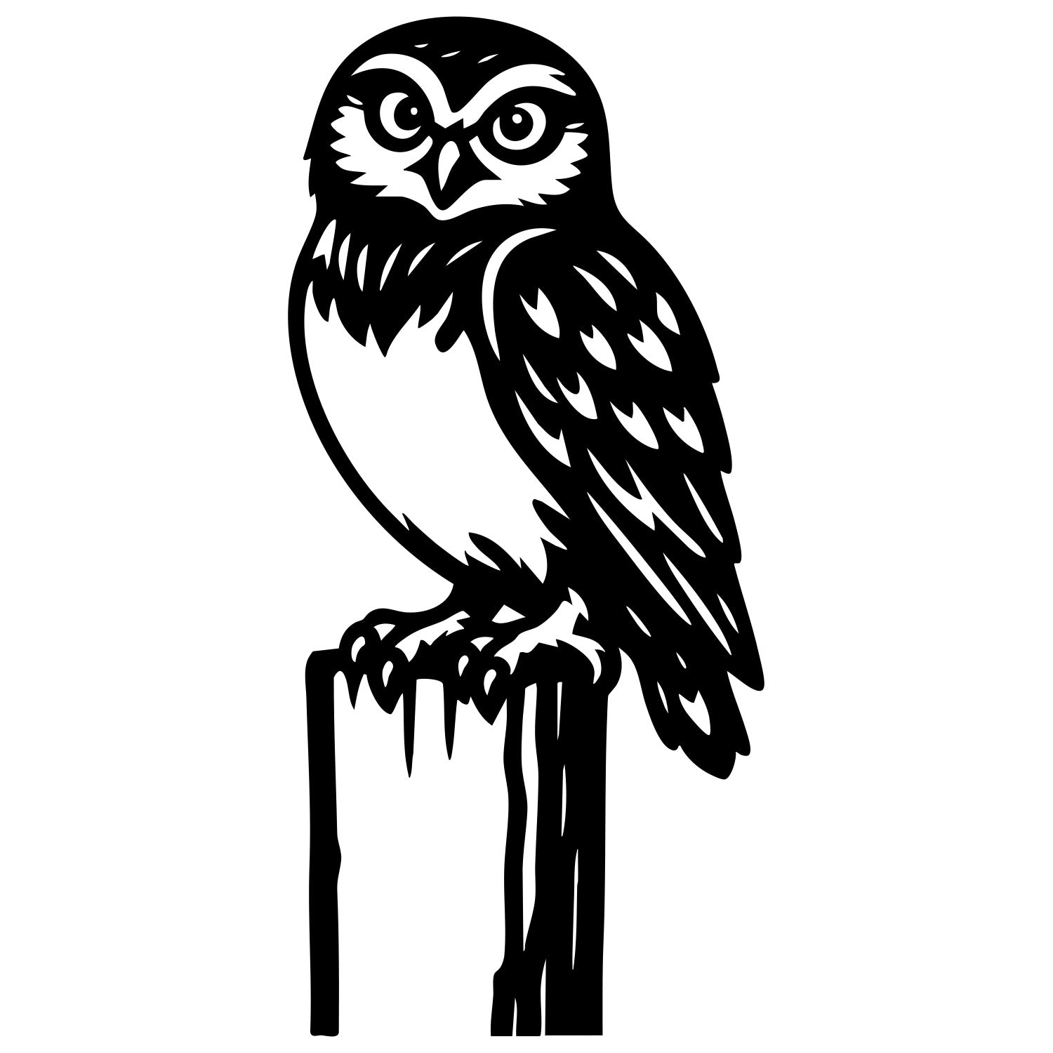 Little Owl DXF File – CNC Cutting Design | ABOWL105