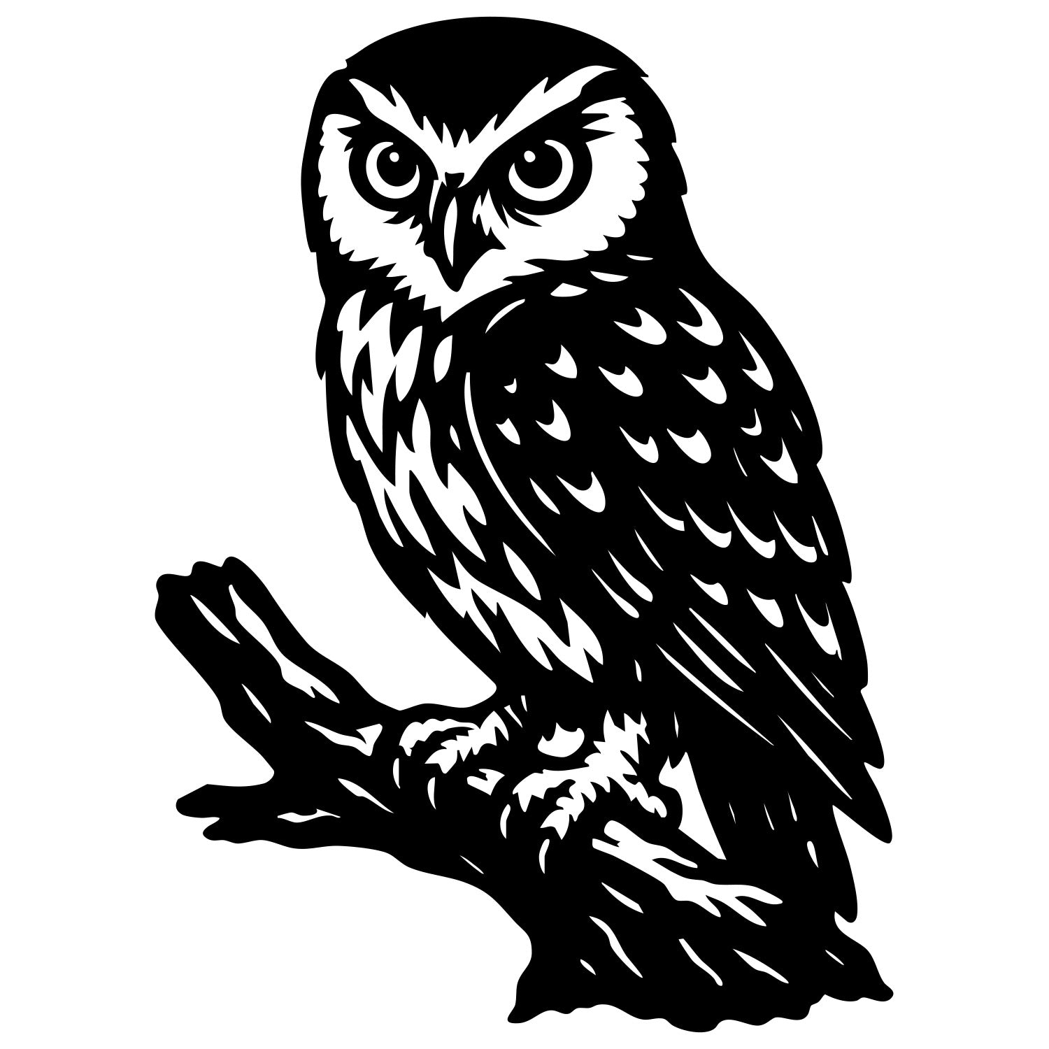Little Owl DXF File – CNC Cutting Design | ABOWL11
