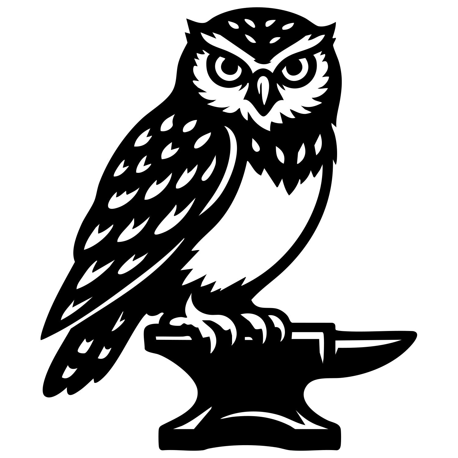 Little Owl DXF File – CNC Cutting Design | ABOWL117