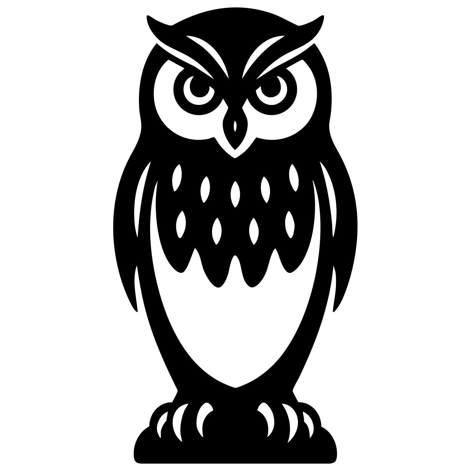 Little Owl DXF File – CNC Cutting Design | ABOWL119