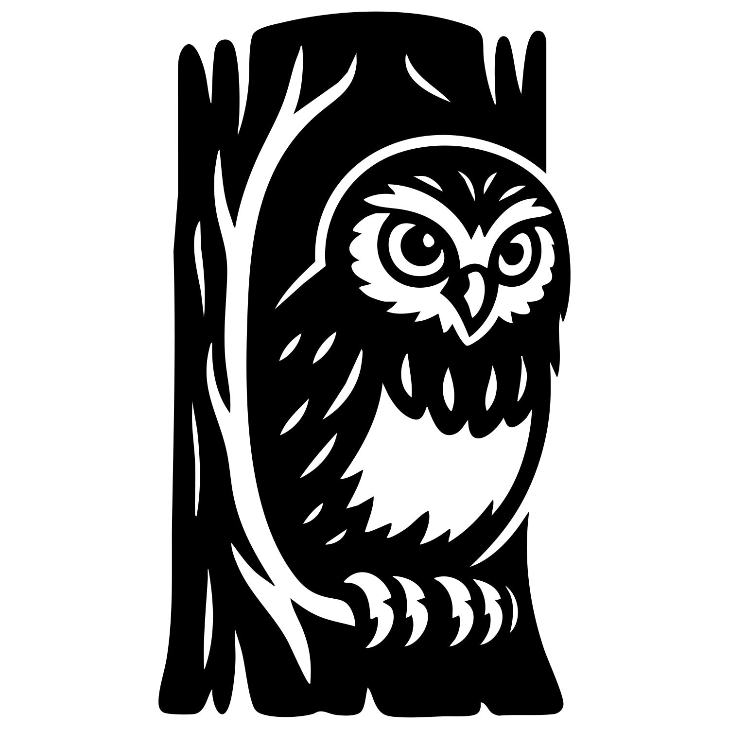 Little Owl DXF File – CNC Cutting Design | ABOWL124
