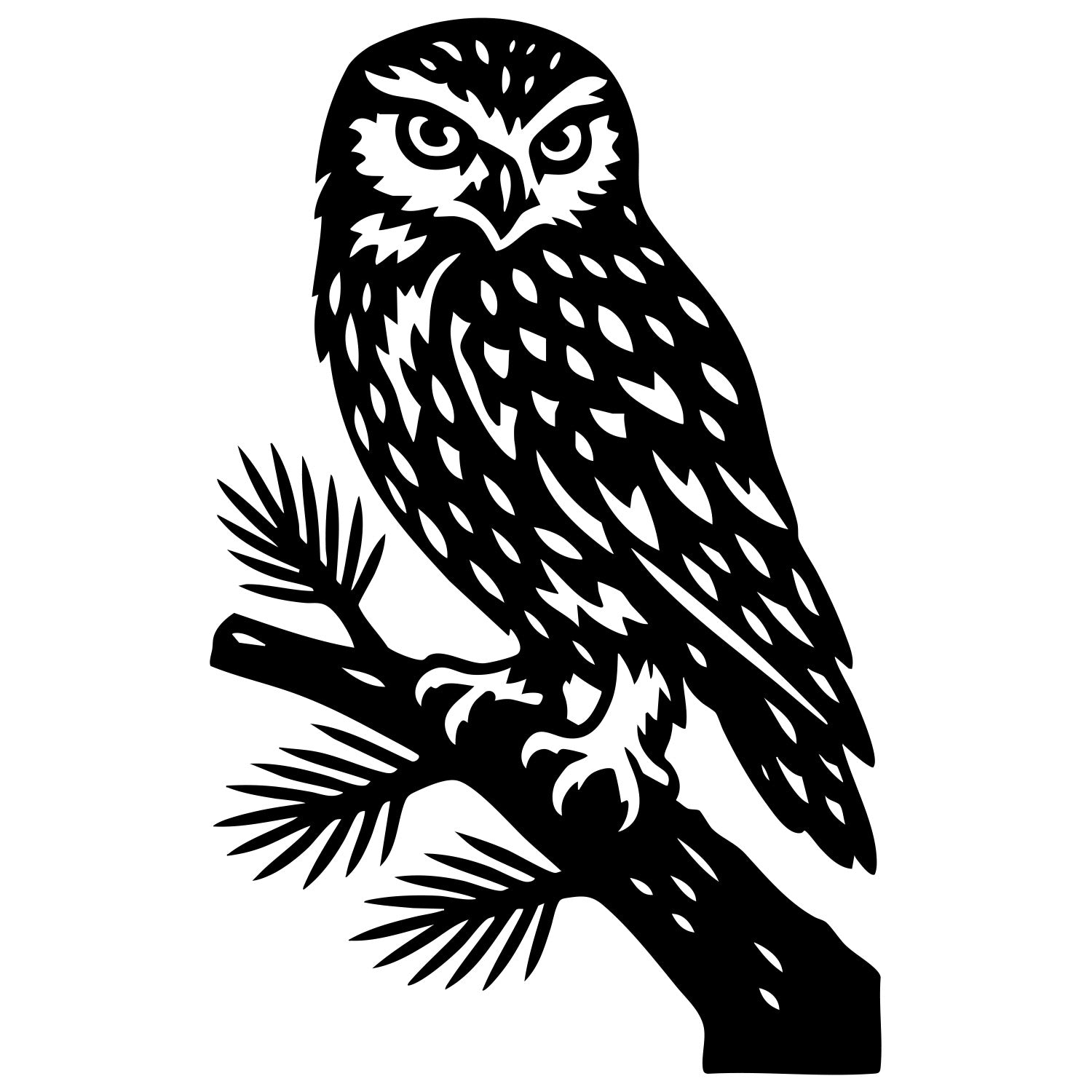 Little Owl DXF File – CNC Cutting Design | ABOWL2