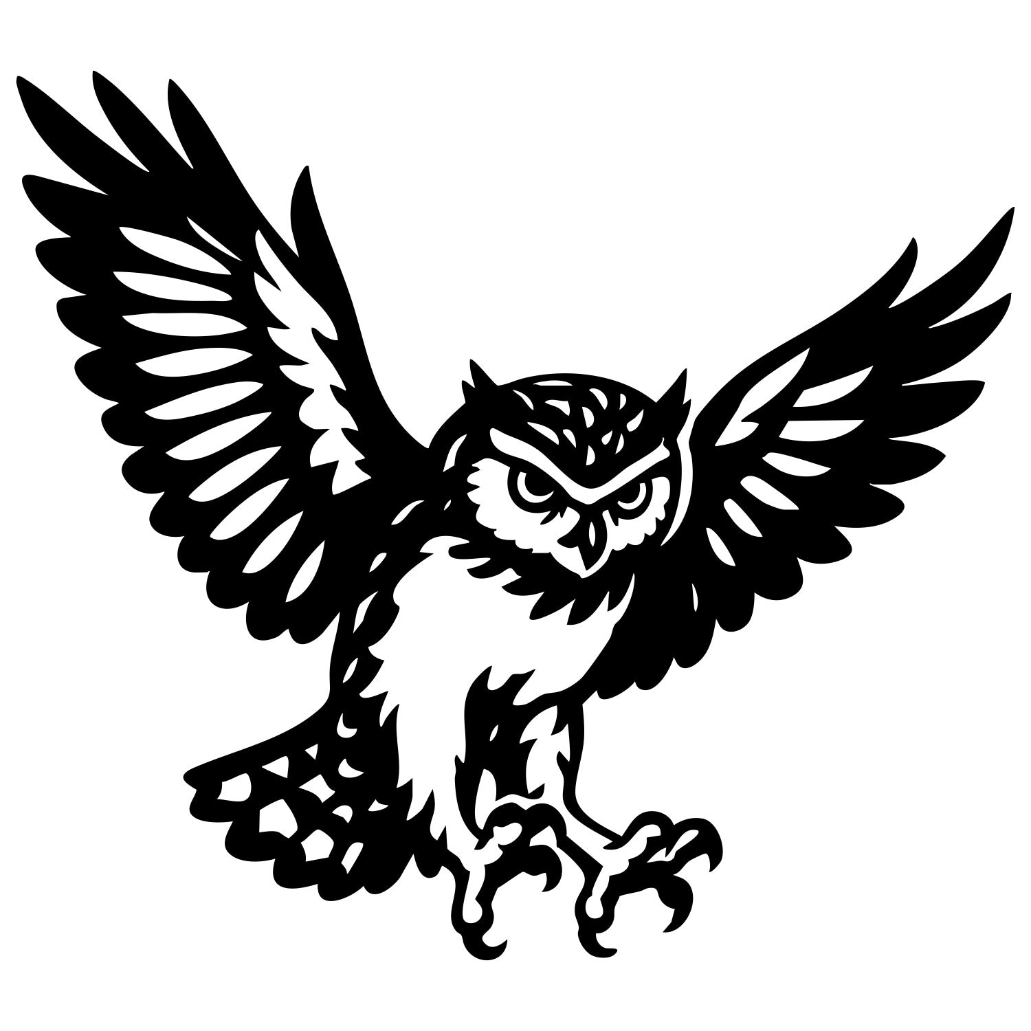 Little Owl DXF File – CNC Cutting Design | ABOWL37