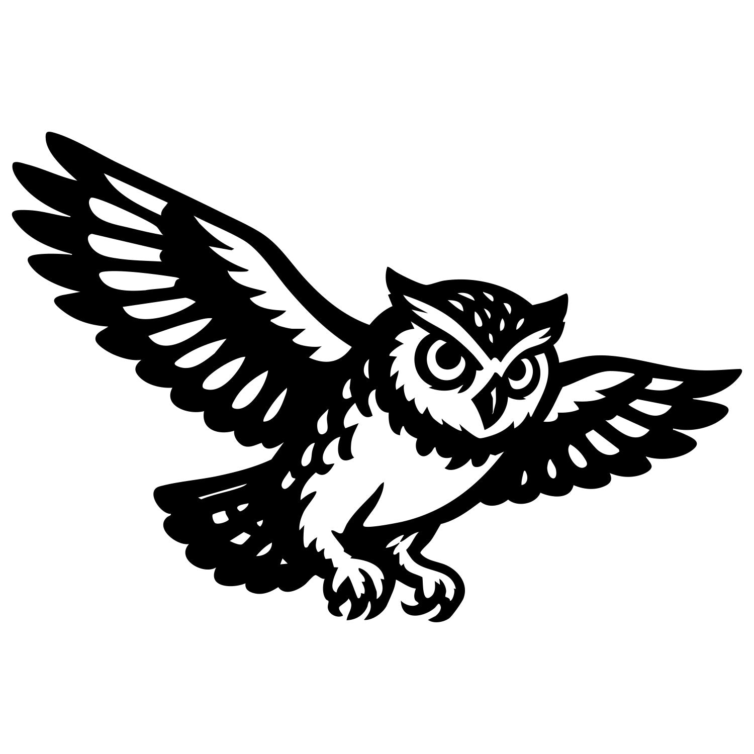 Little Owl DXF File – CNC Cutting Design | ABOWL44