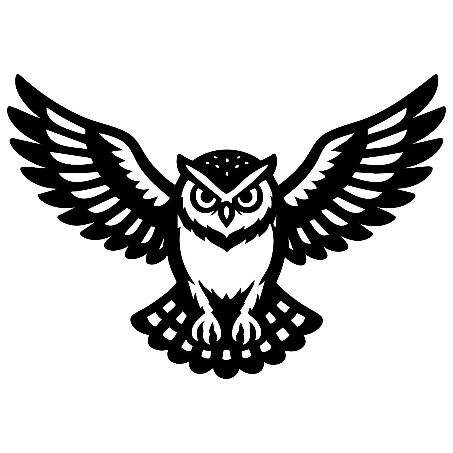 Little Owl DXF File – CNC Cutting Design | ABOWL46