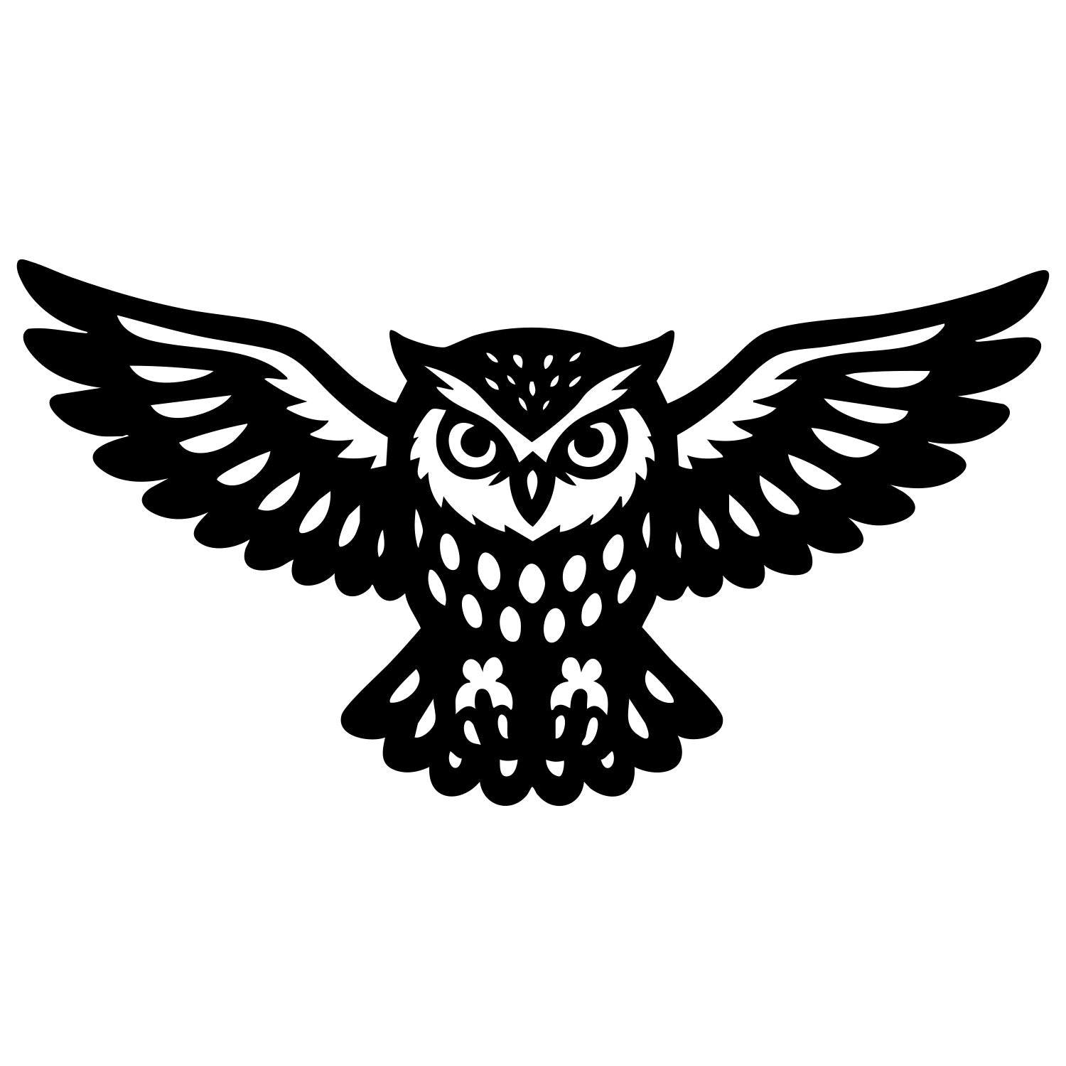 Little Owl DXF File – CNC Cutting Design | ABOWL47