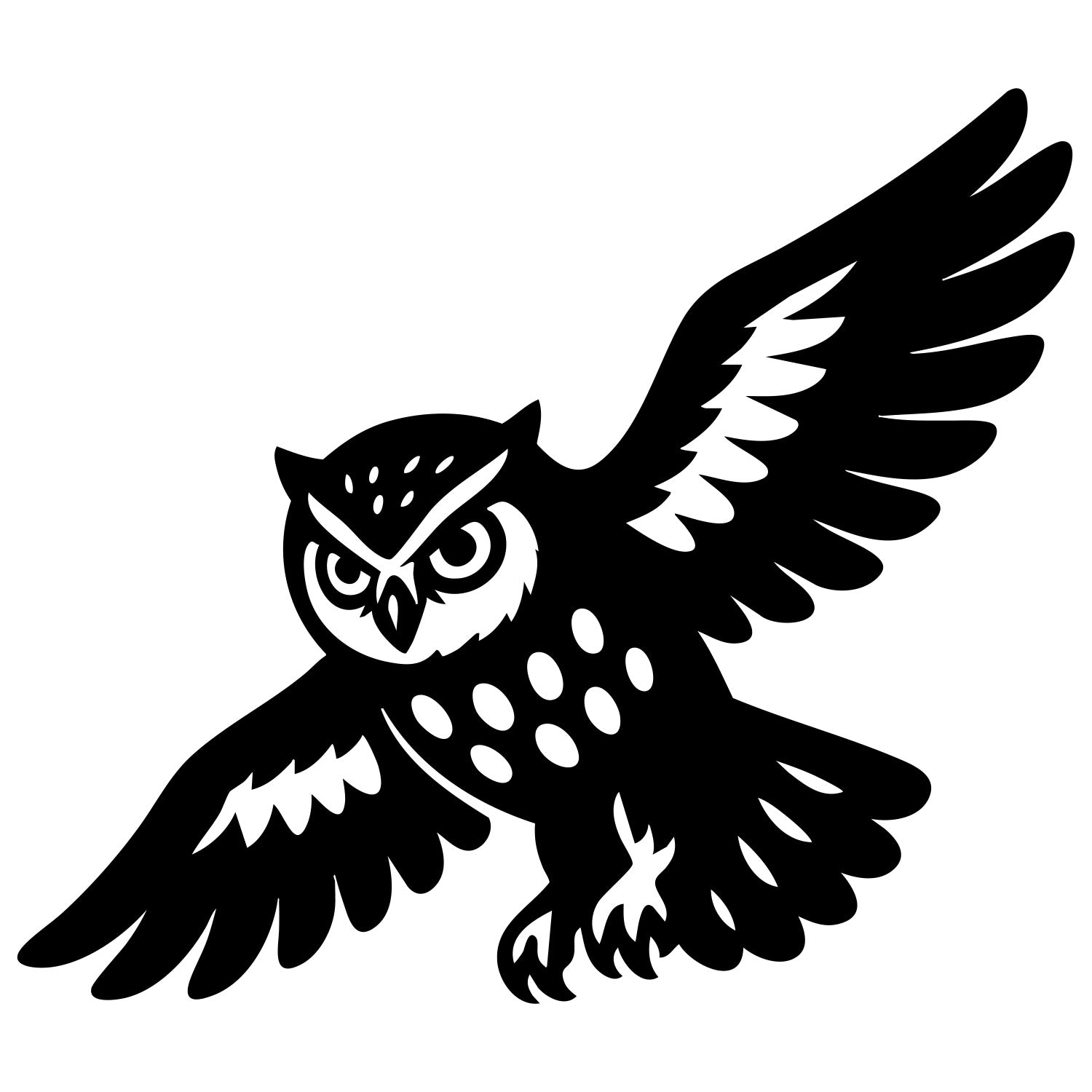 Little Owl DXF File – CNC Cutting Design | ABOWL48