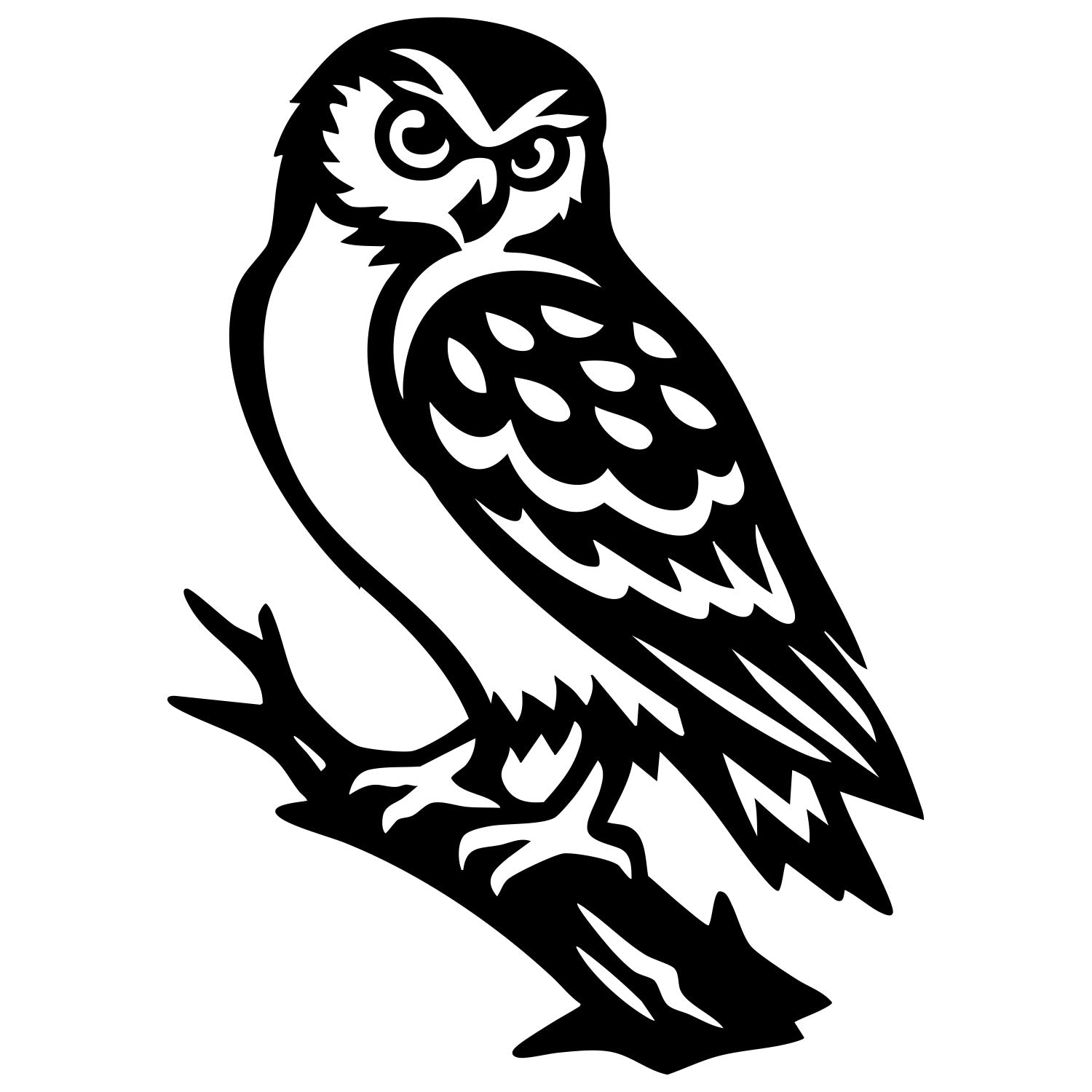 Little Owl DXF File – CNC Cutting Design | ABOWL52