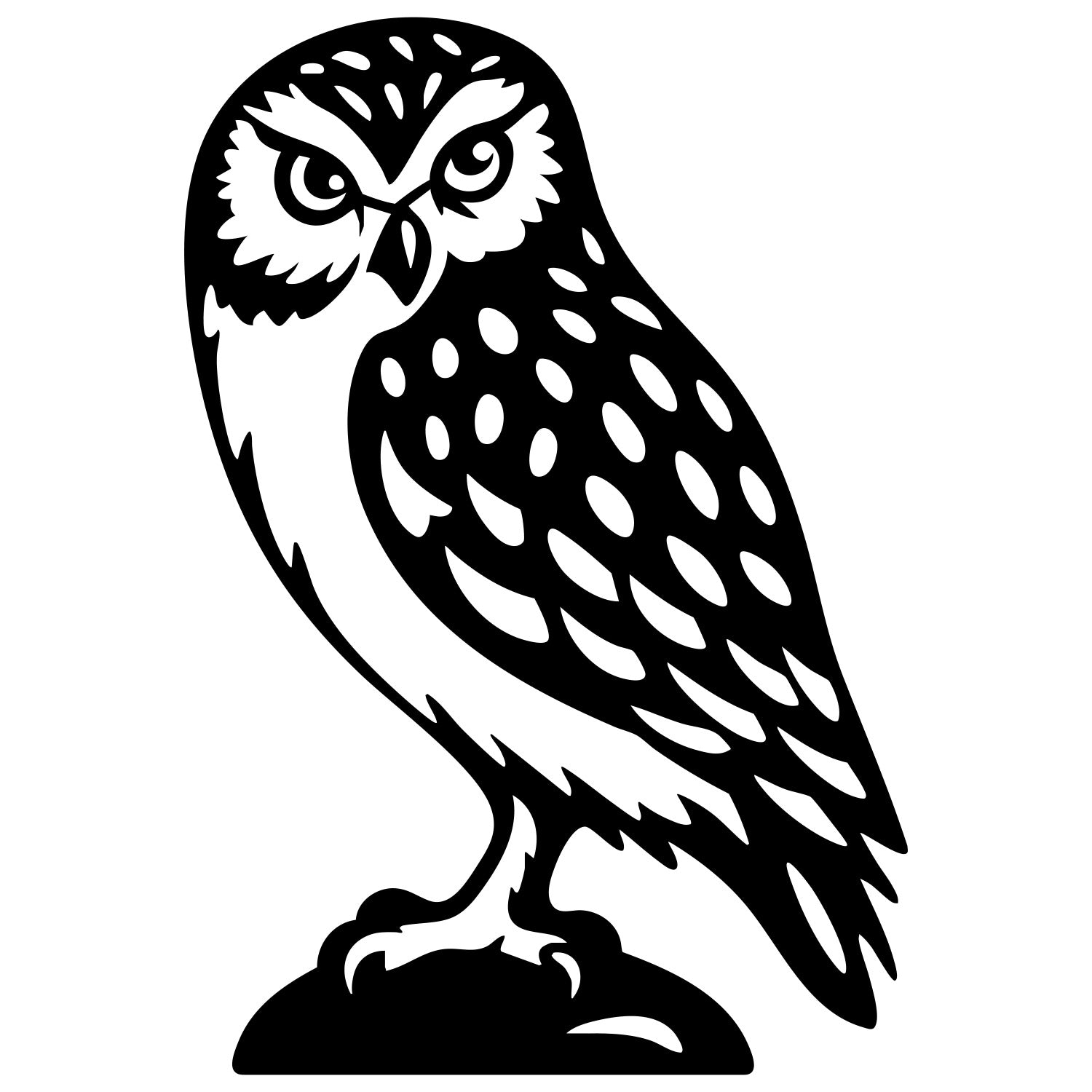 Little Owl DXF File – CNC Cutting Design | ABOWL56
