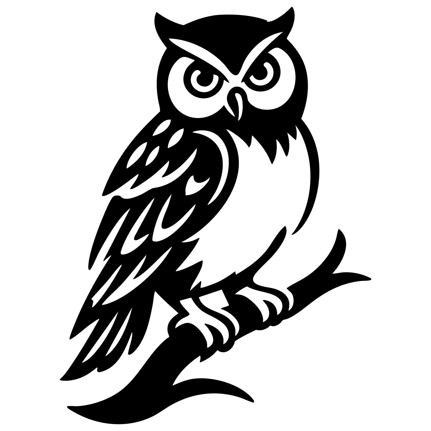Little Owl DXF File – CNC Cutting Design | ABOWL57