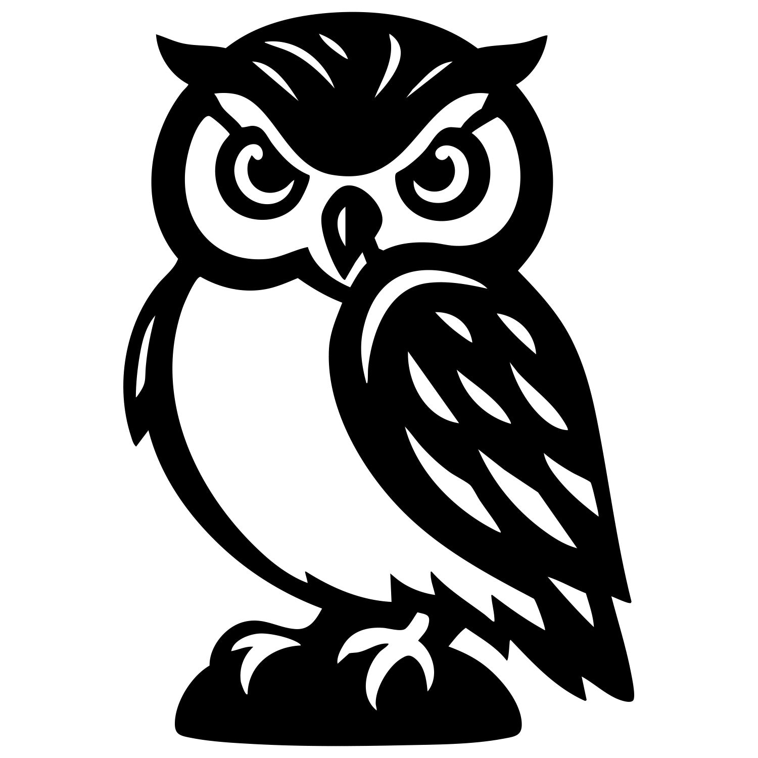 Little Owl DXF File – CNC Cutting Design | ABOWL59