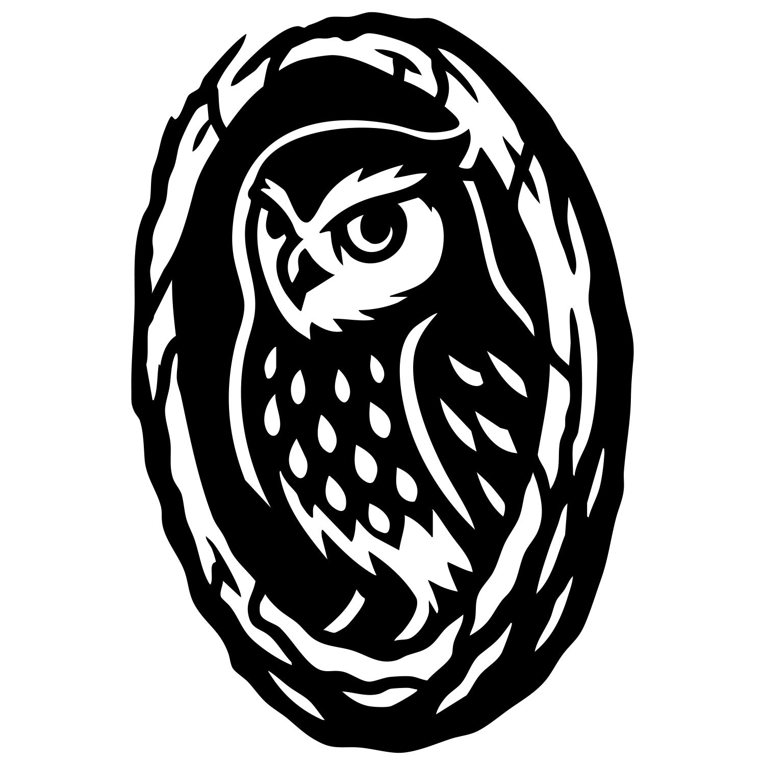 Little Owl DXF File – CNC Cutting Design | ABOWL64