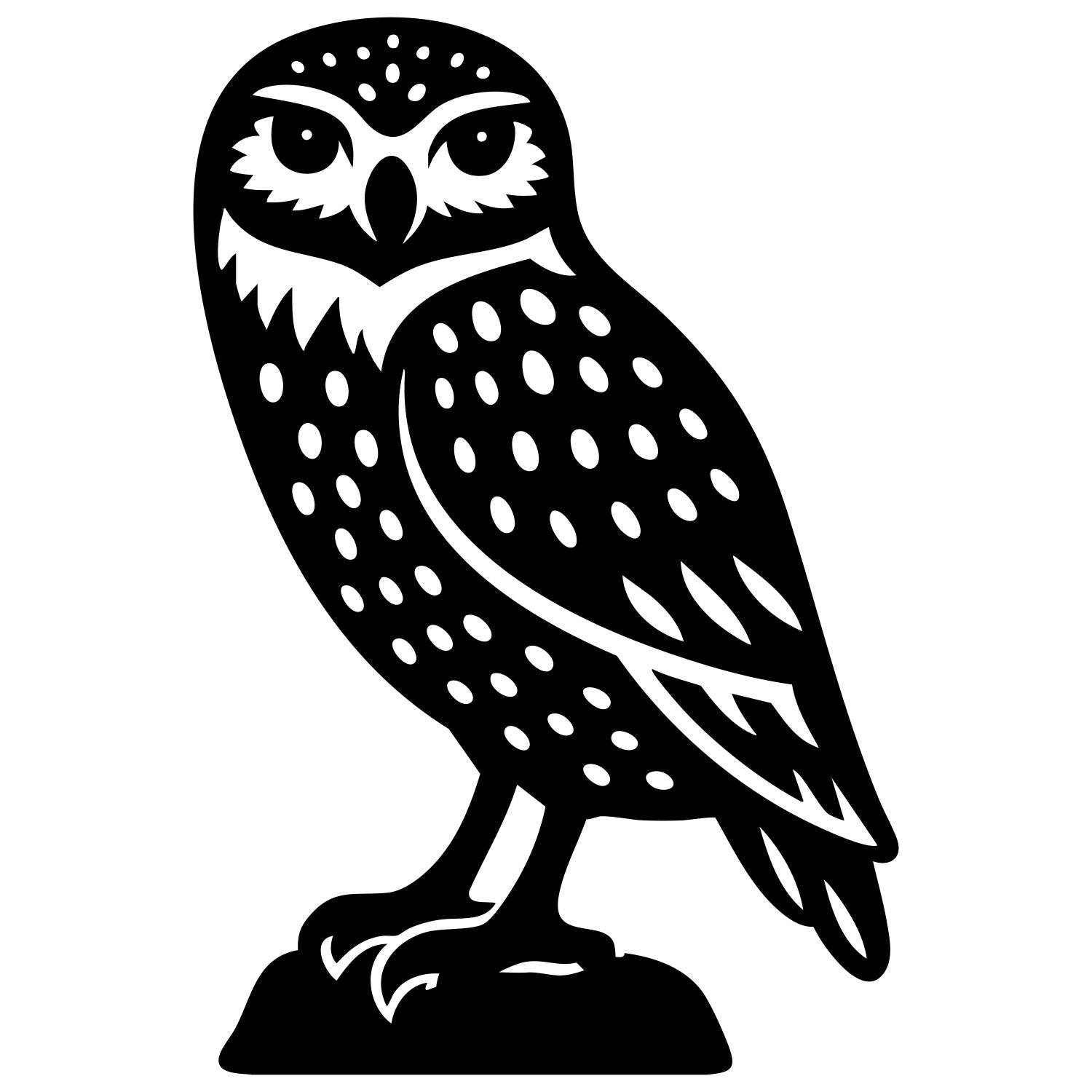 Little Owl DXF File – CNC Cutting Design | ABOWL66