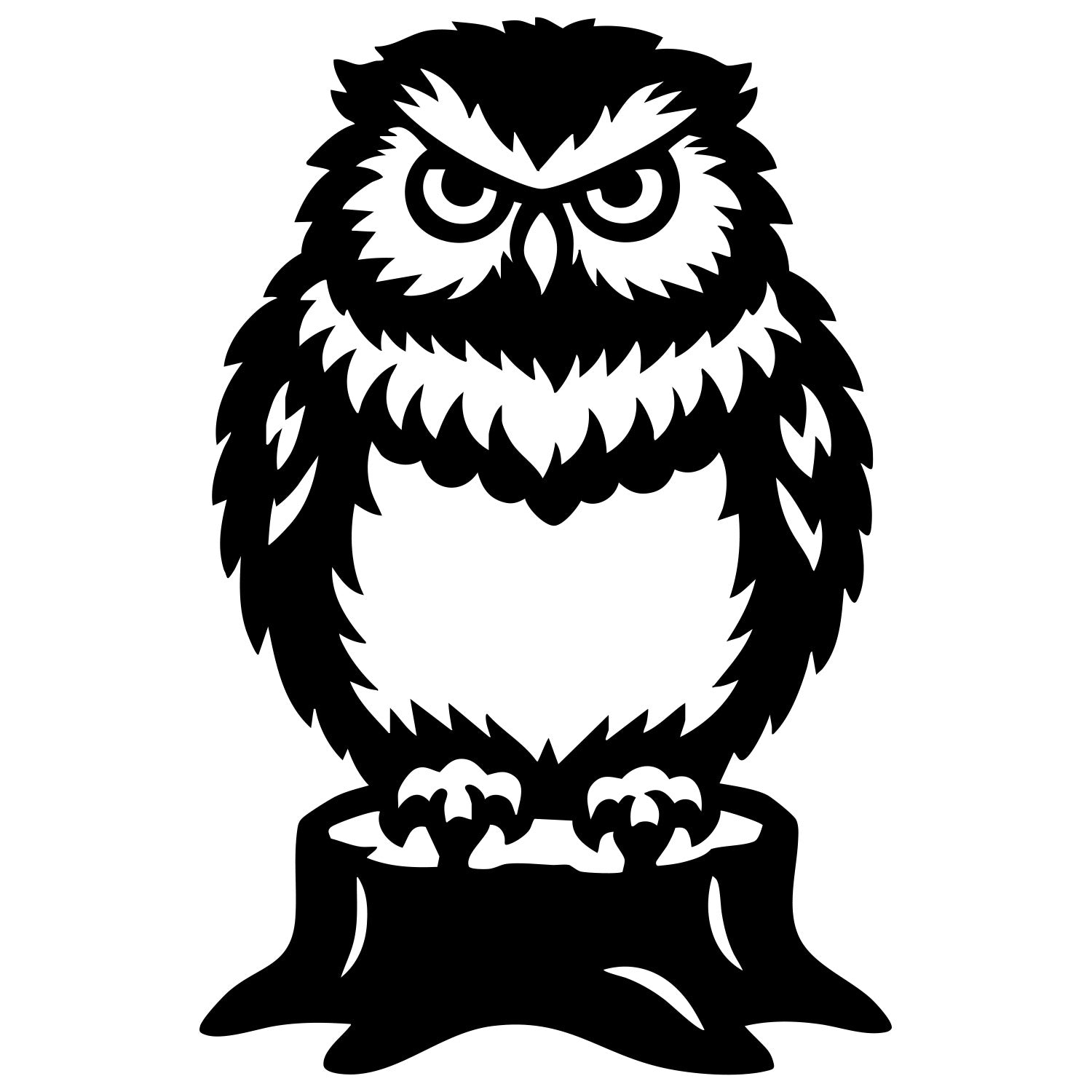 Little Owl DXF File – CNC Cutting Design | ABOWL70