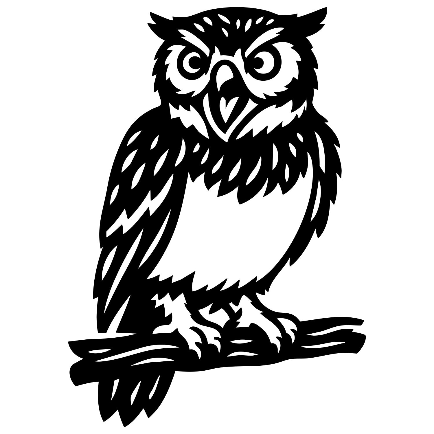 Little Owl DXF File – CNC Cutting Design | ABOWL74