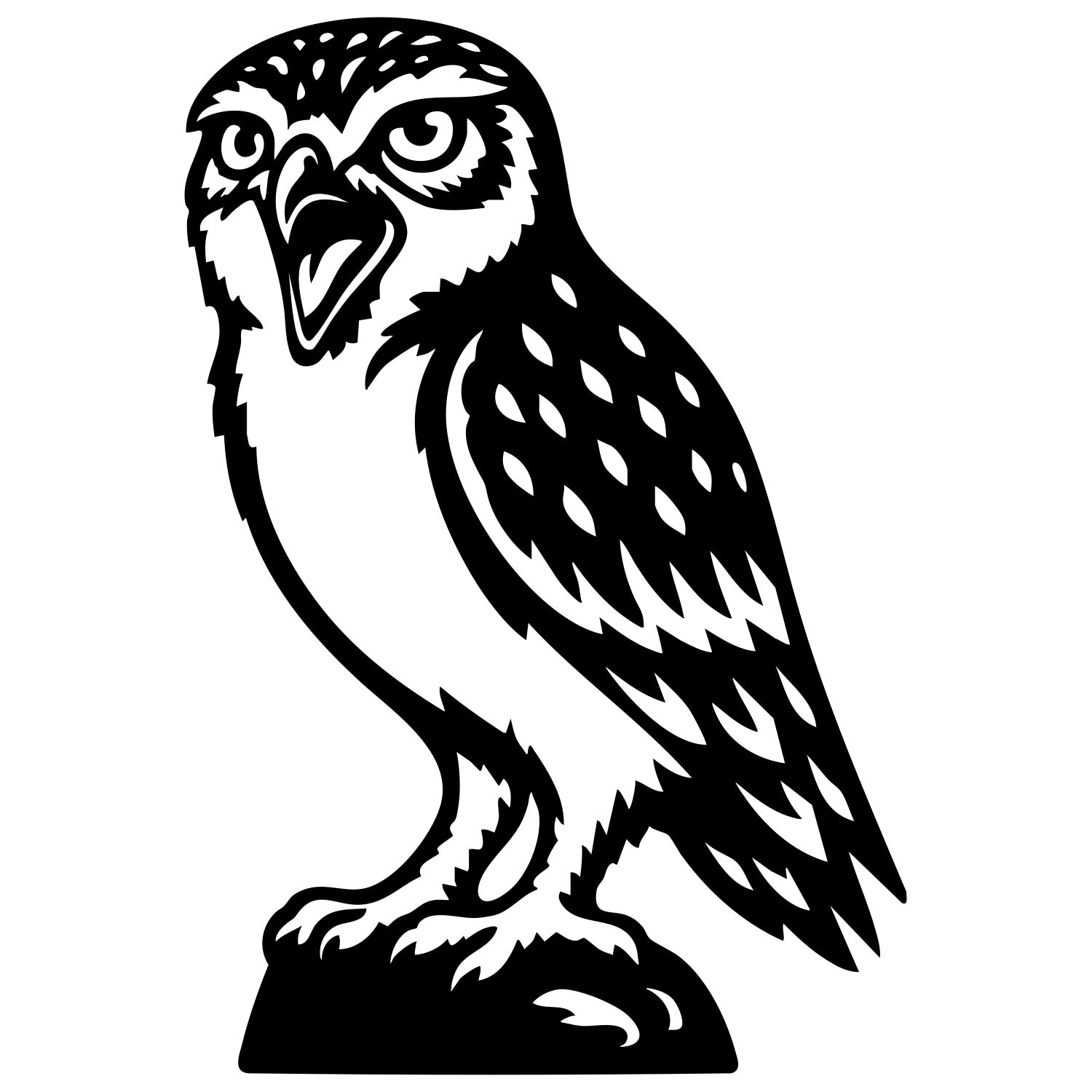 Little Owl DXF File – CNC Cutting Design | ABOWL77