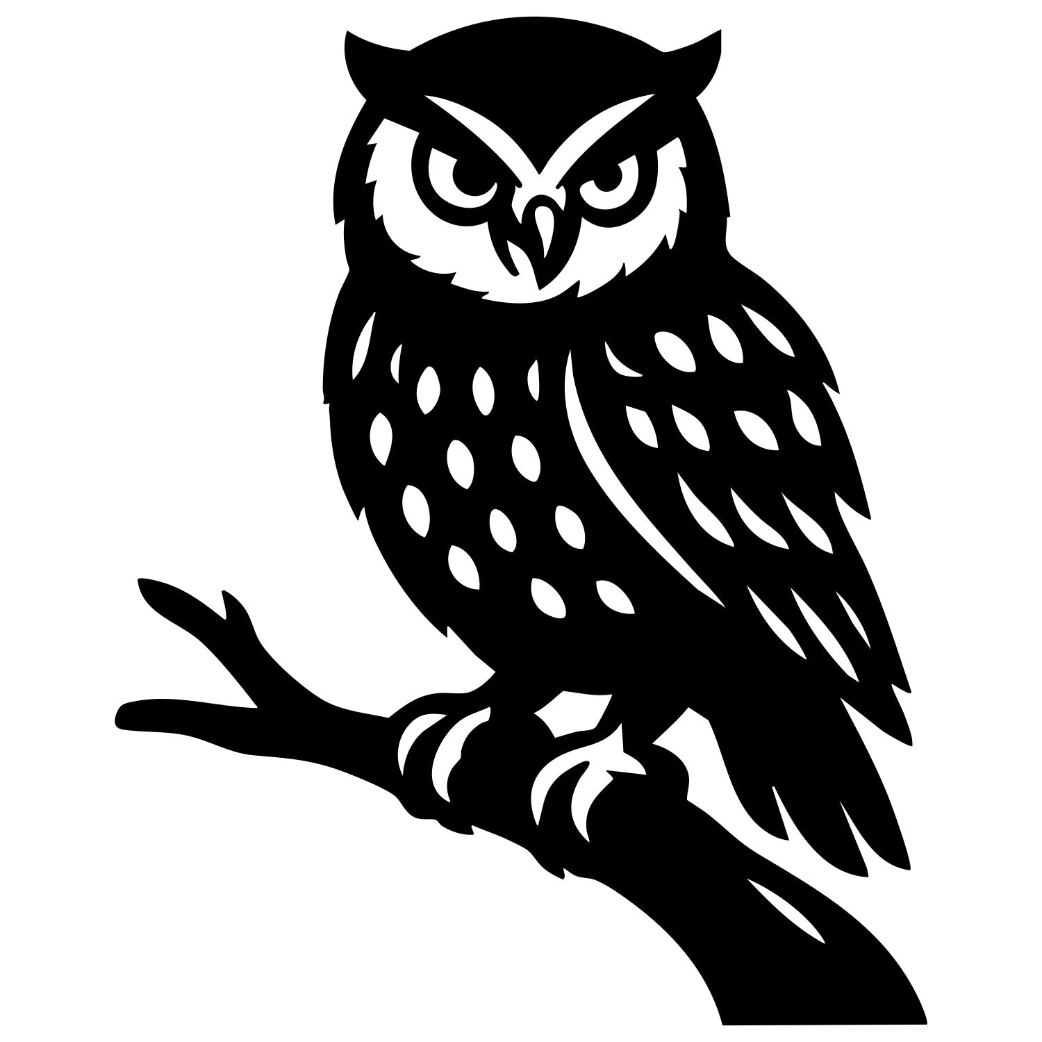 Little Owl DXF File – CNC Cutting Design | ABOWL83