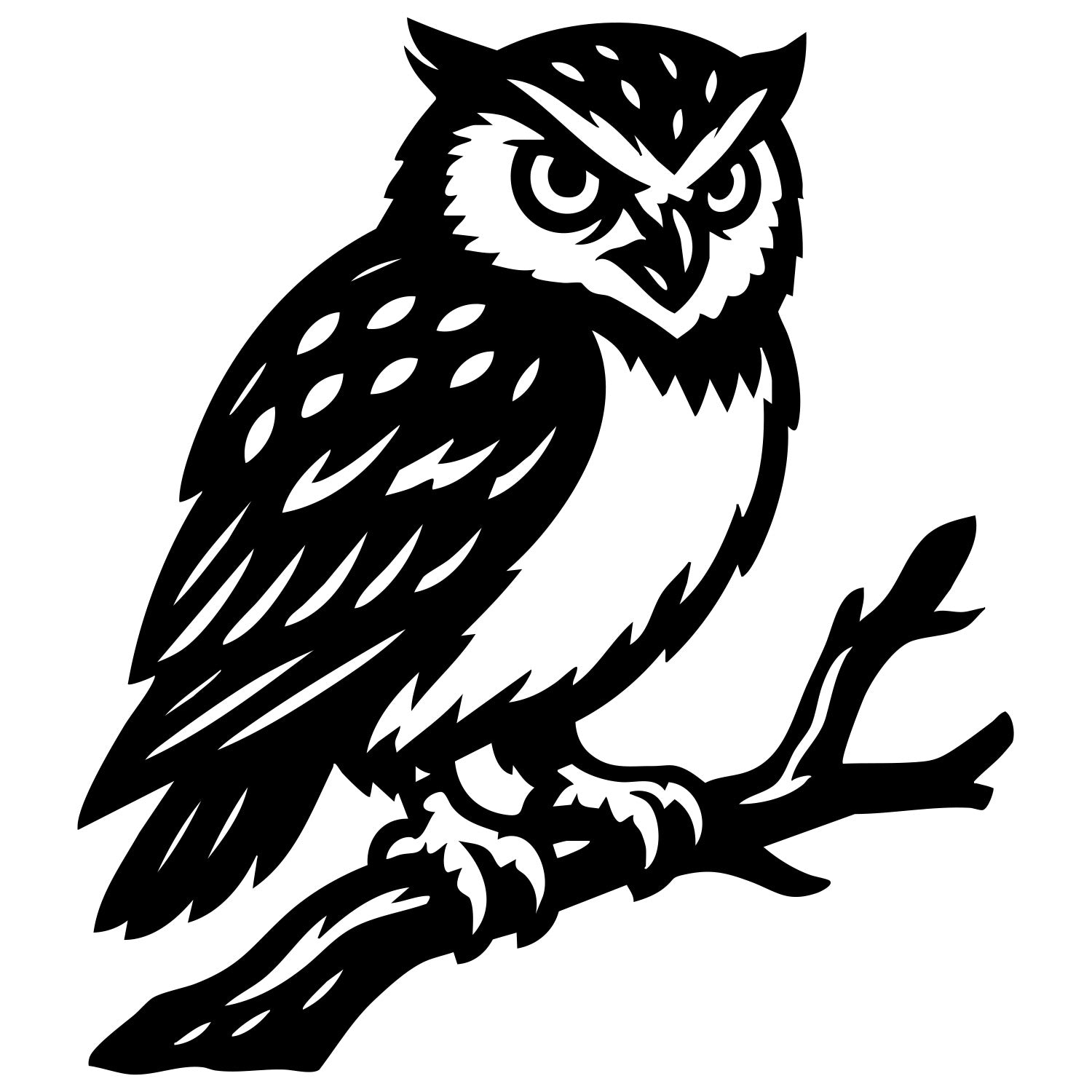 Little Owl DXF File – CNC Cutting Design | ABOWL84