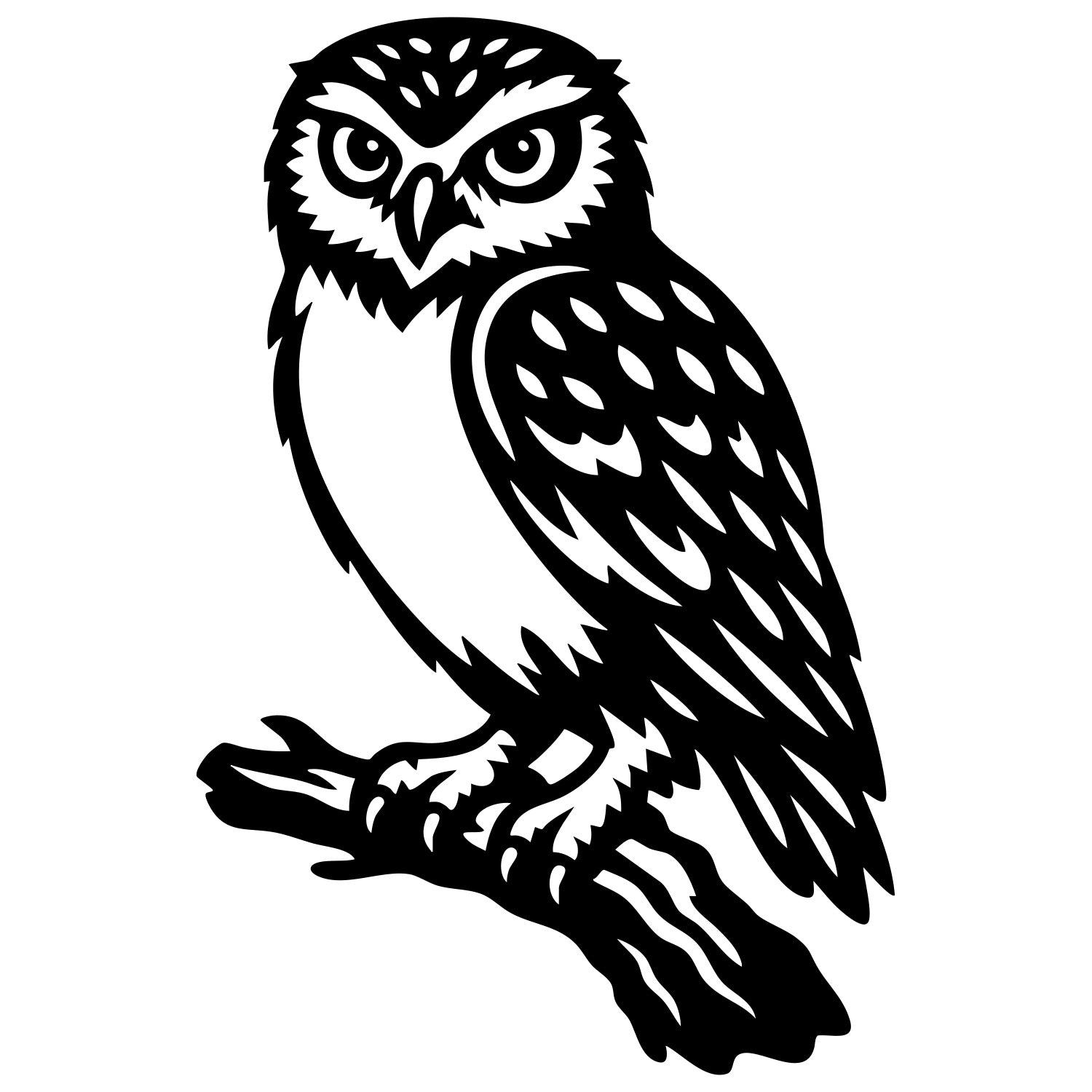 Little Owl DXF File – CNC Cutting Design | ABOWL85