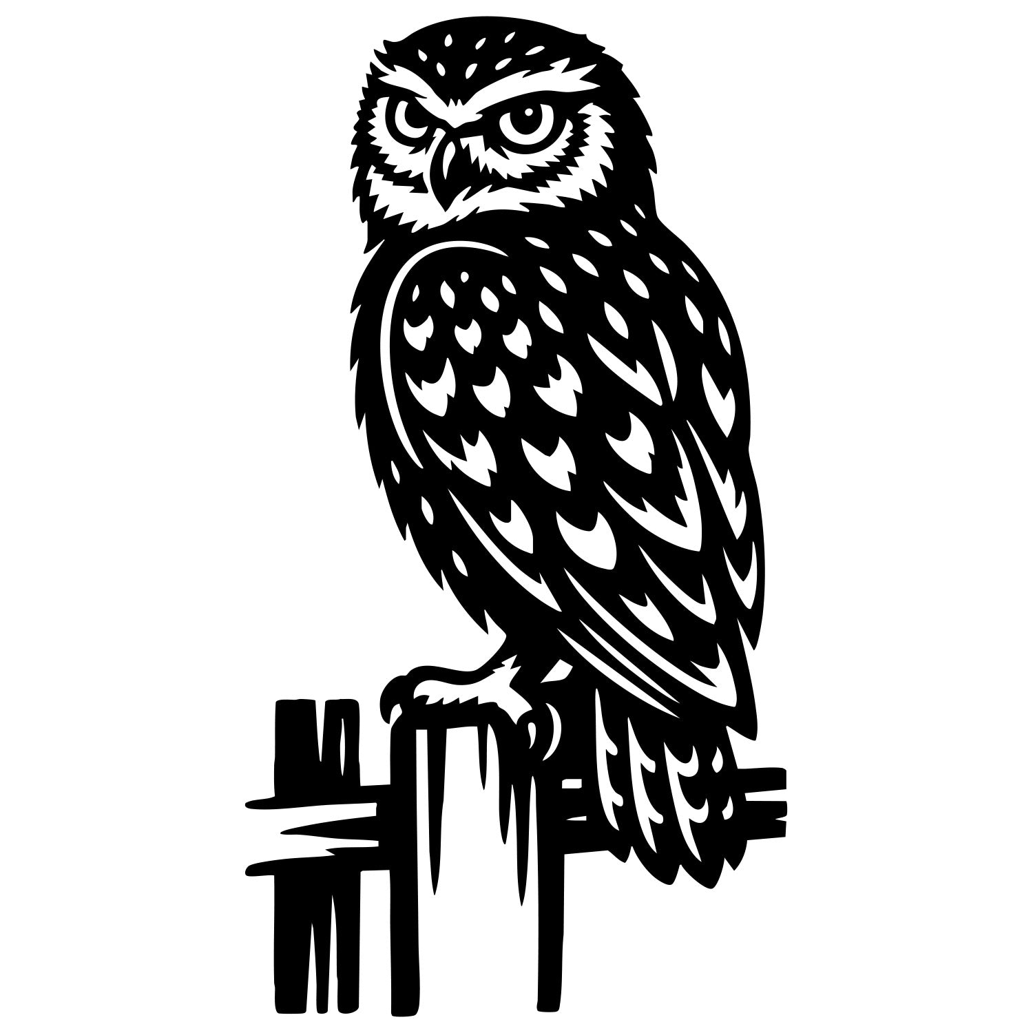 Little Owl DXF File – CNC Cutting Design | ABOWL89