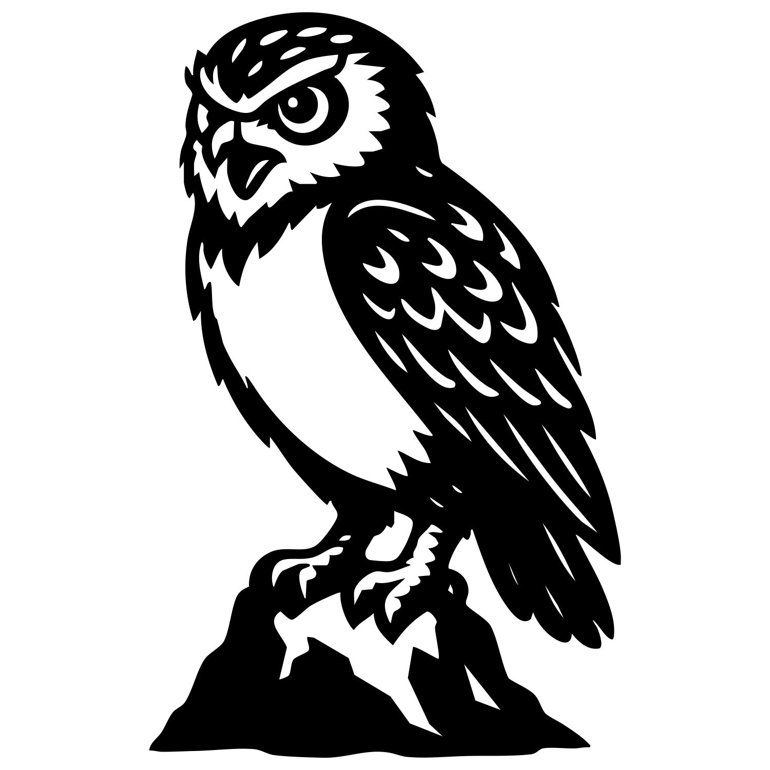 Little Owl DXF File – CNC Cutting Design | ABOWL99