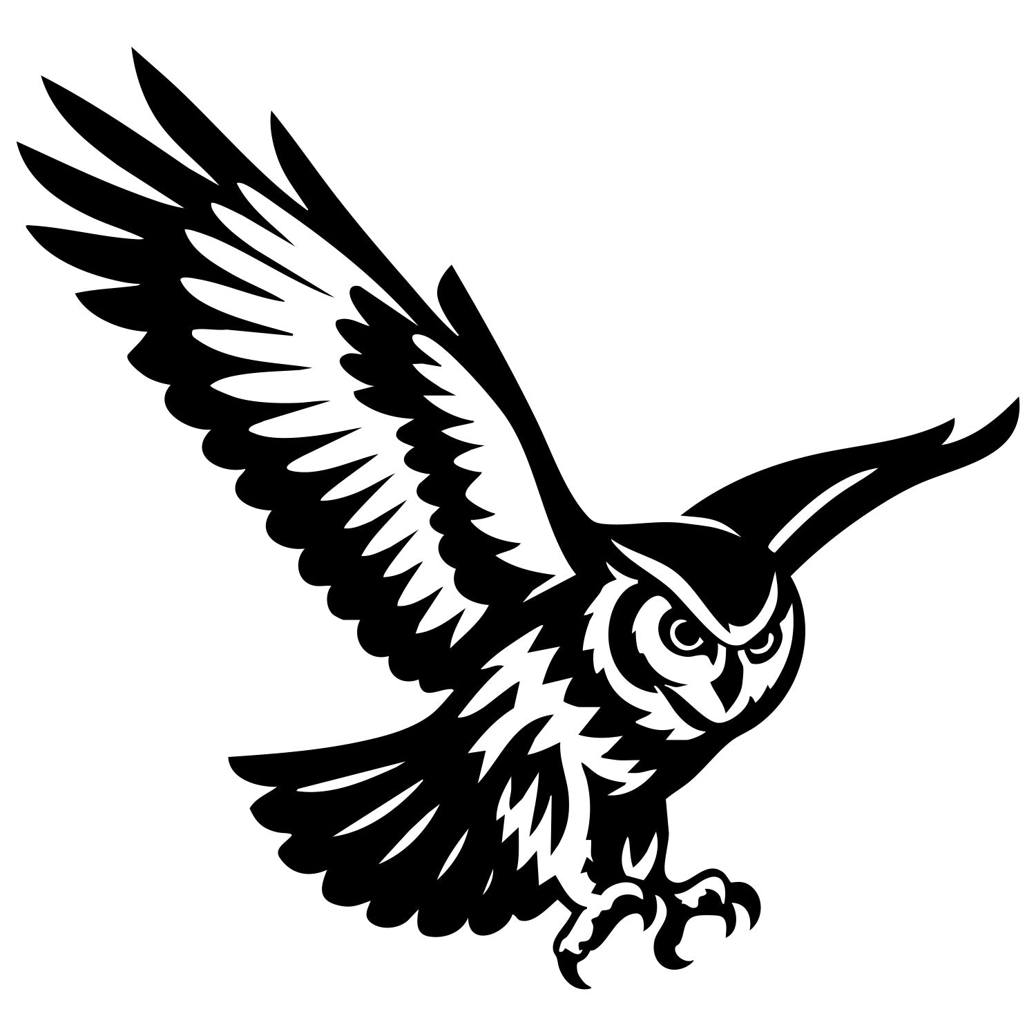 Long-eared Owl DXF File – CNC Cutting Design | ABOWL5