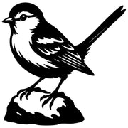 Long Tailed Finch DXF File – CNC Cutting Design | ABFINCH329