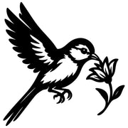 Long Tailed Finch DXF File – CNC Cutting Design | ABFINCH330