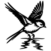 Long Tailed Finch DXF File – CNC Cutting Design | ABFINCH338