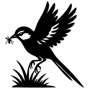 Long Tailed Finch DXF File – CNC Cutting Design | ABFINCH352