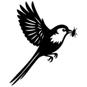 Long Tailed Finch DXF File – CNC Cutting Design | ABFINCH358