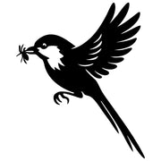 Long Tailed Finch DXF File – CNC Cutting Design | ABFINCH359