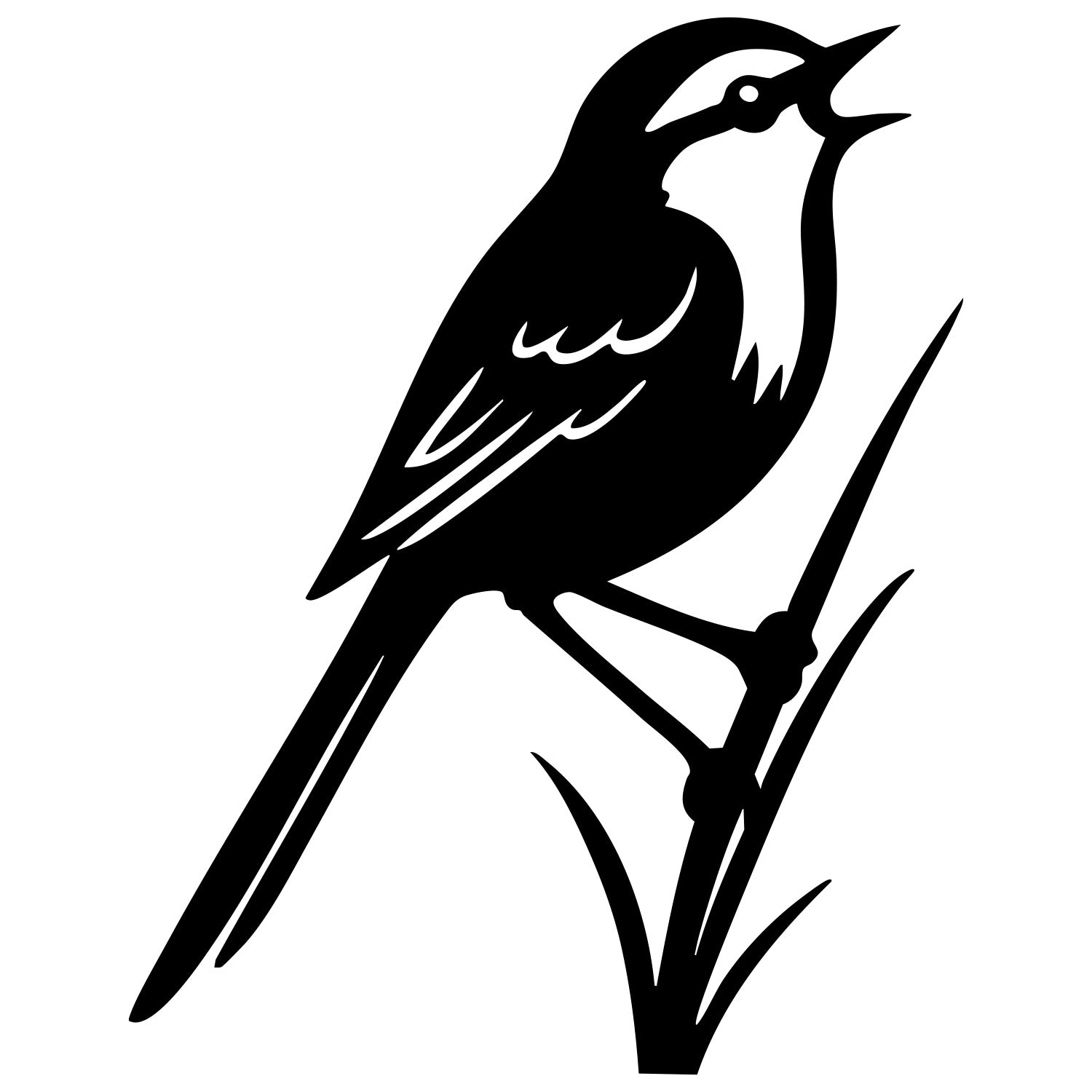 Long Tailed Finch DXF File – CNC Cutting Design | ABFINCH360