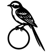 Long Tailed Finch DXF File – CNC Cutting Design | ABFINCH372