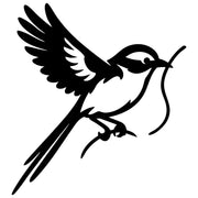 Long Tailed Finch DXF File – CNC Cutting Design | ABFINCH373