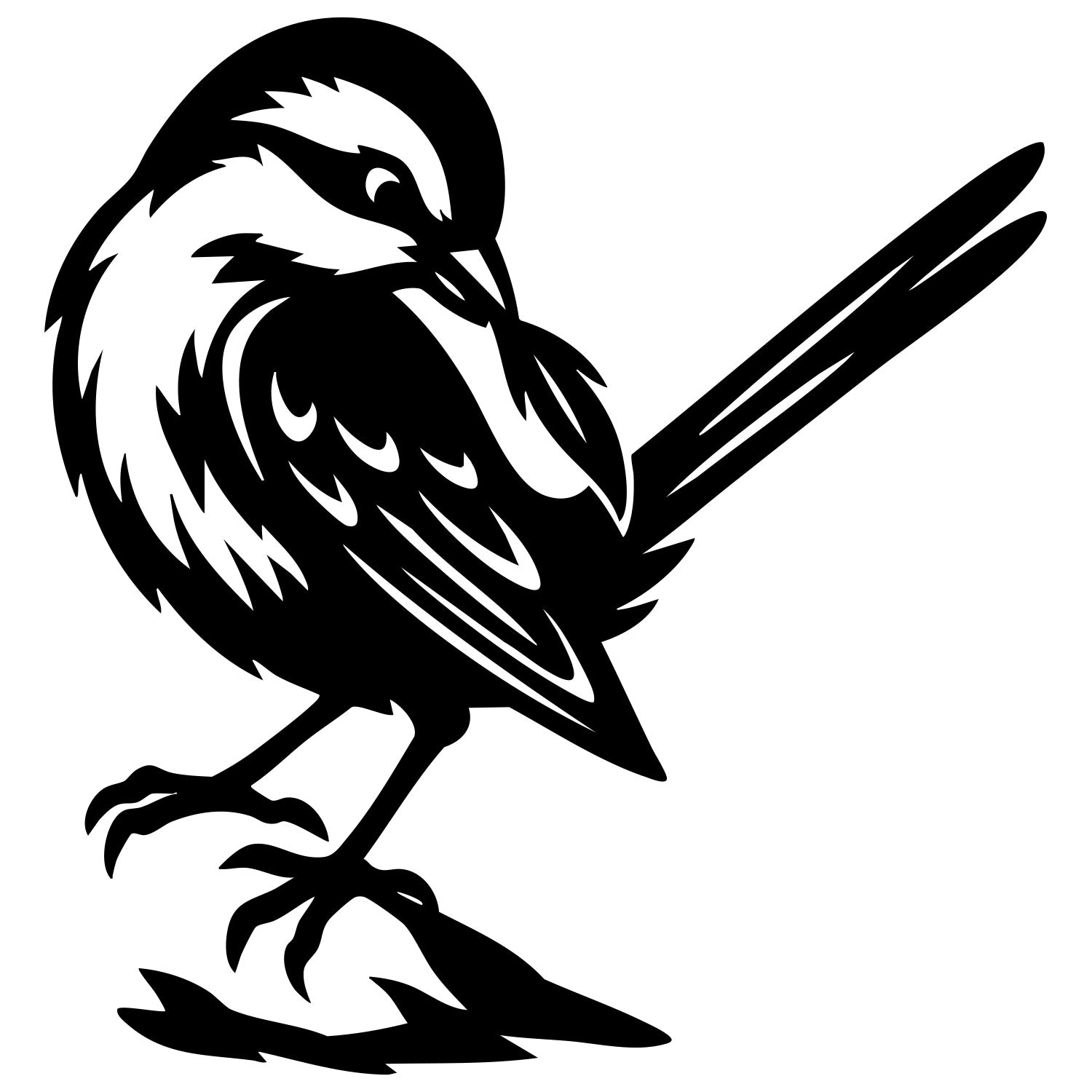 Long Tailed Finch DXF File – CNC Cutting Design | ABFINCH387