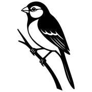 Long Tailed Finch DXF File – CNC Cutting Design | ABFINCH391