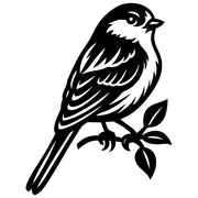 Long Tailed Finch DXF File – CNC Cutting Design | ABFINCH395