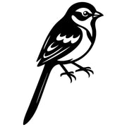 Long Tailed Finch DXF File – CNC Cutting Design | ABFINCH401