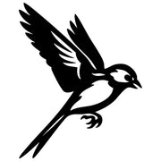 Long Tailed Finch DXF File – CNC Cutting Design | ABFINCH402