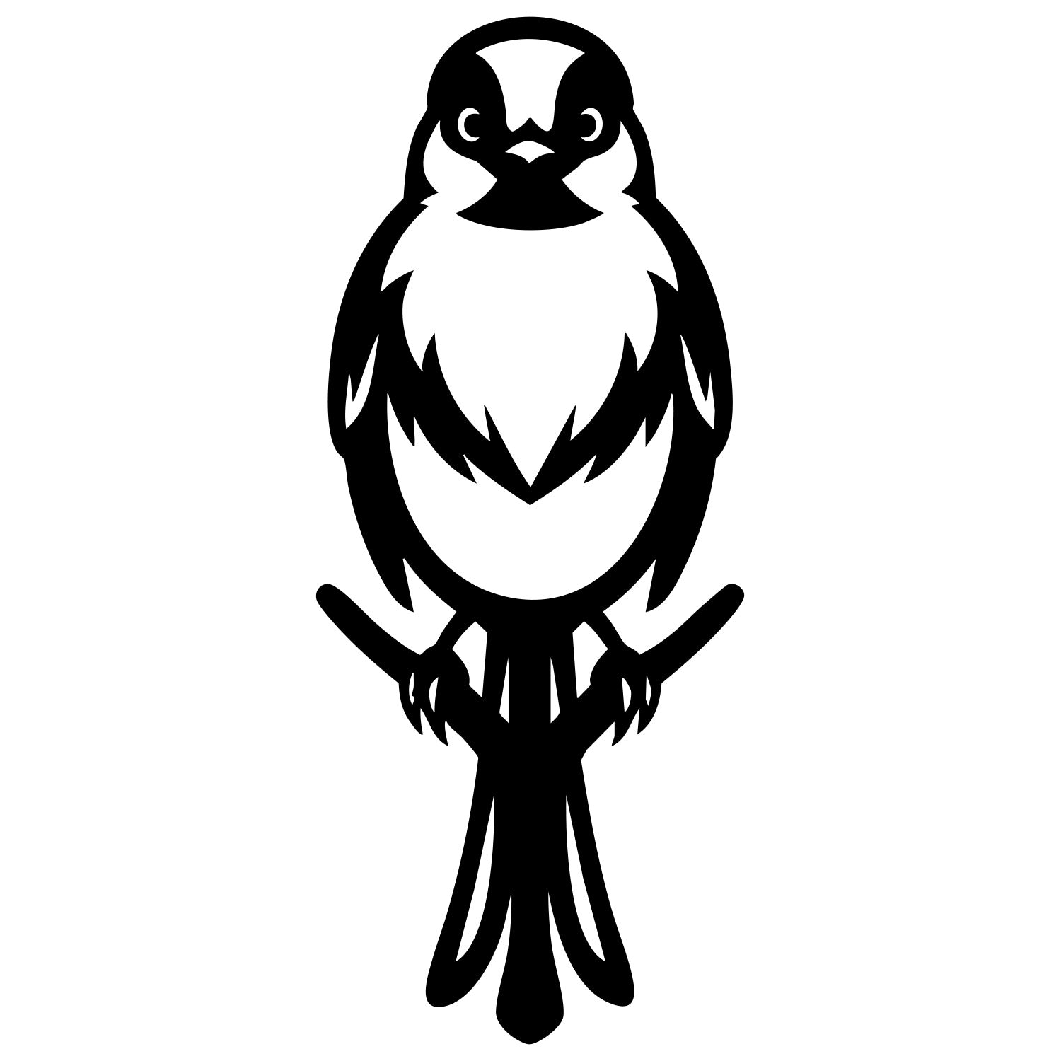 Long Tailed Finch DXF File – CNC Cutting Design | ABFINCH407