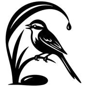 Long Tailed Finch DXF File – CNC Cutting Design | ABFINCH412